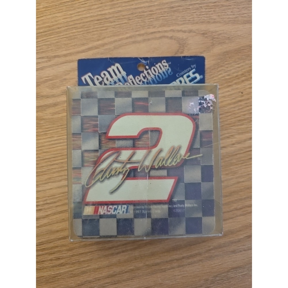 Ricky Rudd #10 Nascar XPRES Team Reflections 4-Pk Foam Coaster Set 1997